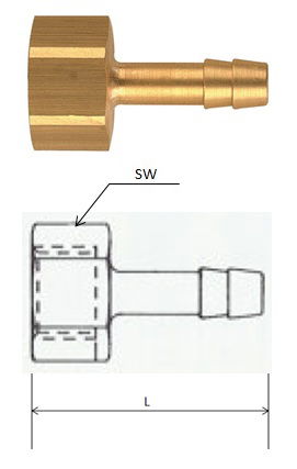 Rectus (GI 13/06) G 1/4, 6 mm csatlakozású belső menetes tömlővég termék fő termékképe